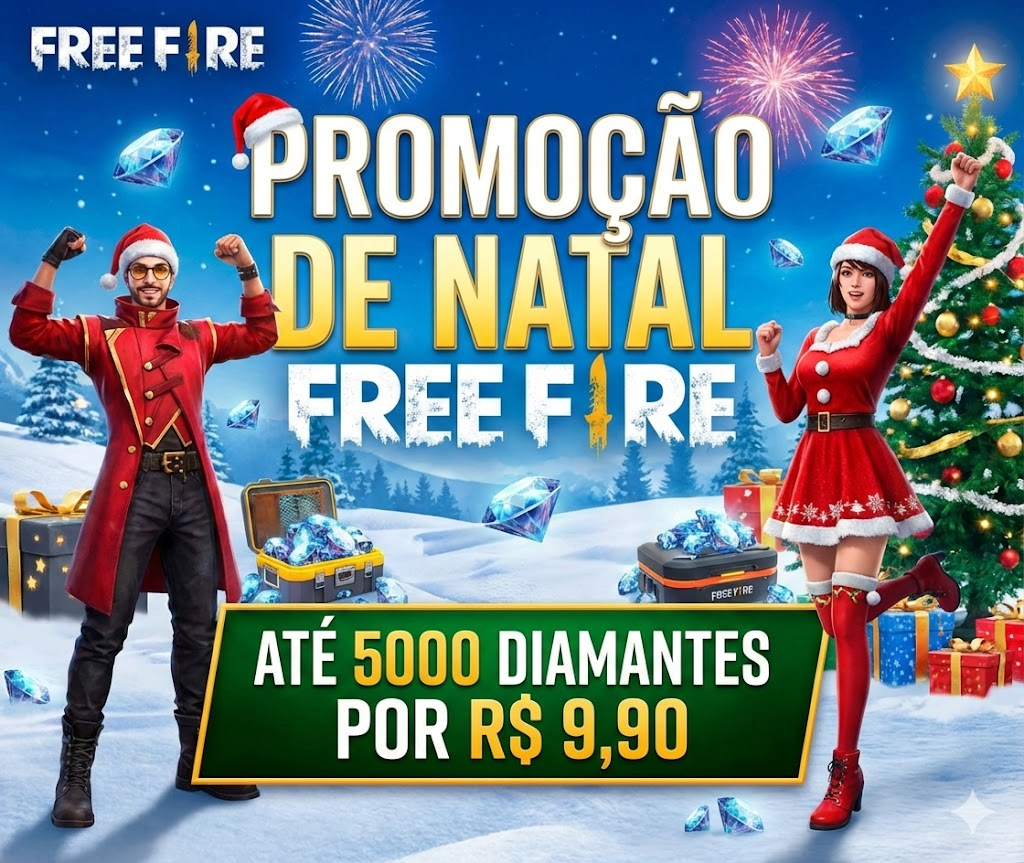 Banner Promoção de Natal Free Fire
